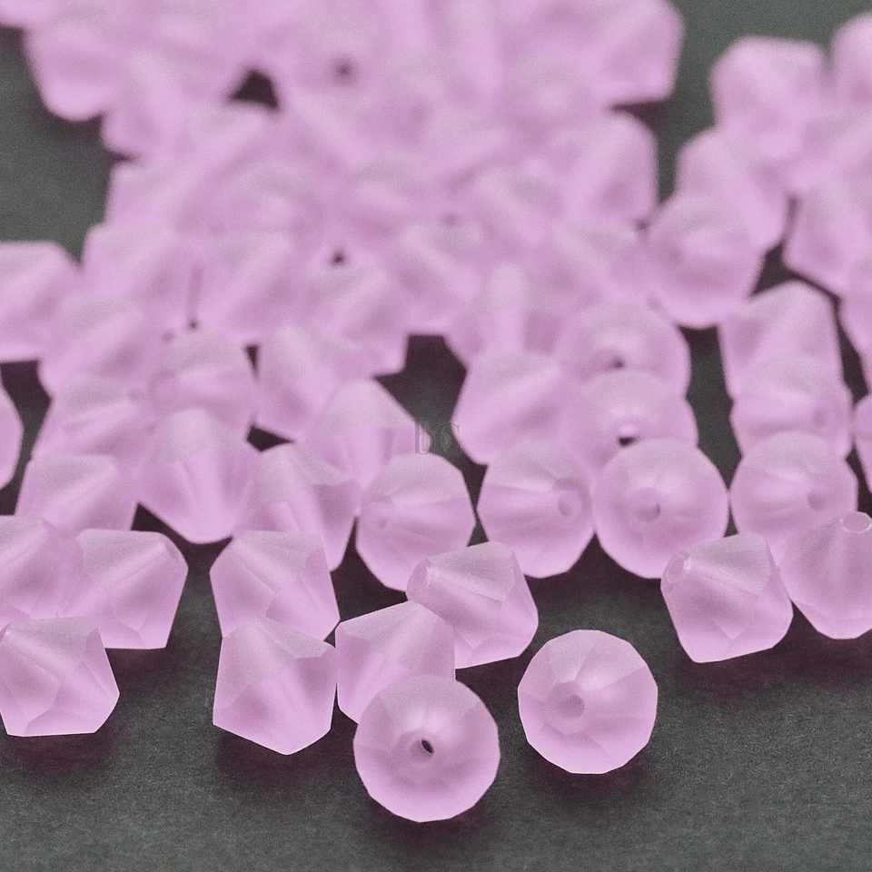 Preciosa Bicones Pink Sapphire Matte 3mm 4mm 6mm Crystal Bicones - Image 1 of 1