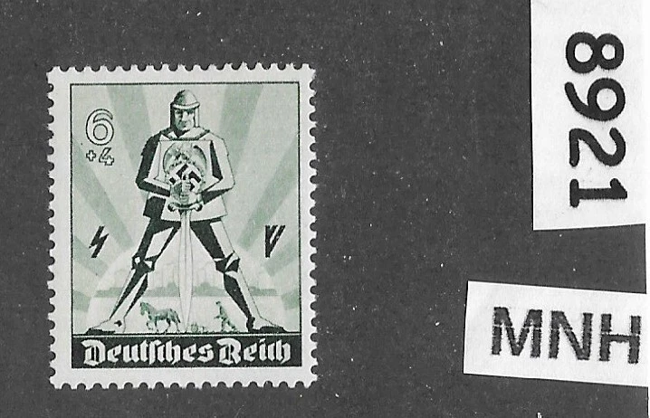 Sello MNH B171 Hitler Esvástica Alemania 1940 Guerrero ario Primero de Mayo #8921 Foto 1 de 1