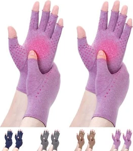 2 Paar Kompressionshandschuhe bei Handarthritis rheumatoide Karpaltunnelschmerzen Unisex - Bild 1 von 35