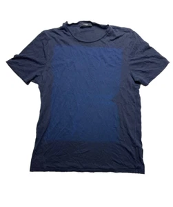 ZEGNA Blue Short Sleeve Paisley T-Shirt Size M - Picture 1 of 18