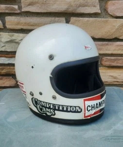 Vtg Bell Star Full Face 70s Motorcycle Indy Car Racing 7 1/4 Helmet Long Beach - Picture 1 of 10