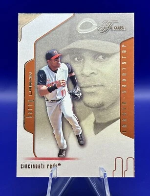 2002 Fleer Flair BARRY LARKIN #11 HOF Cincinnati Reds - Image 1 of 2