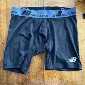 New Balance Underwear Boxer Briefs 6" Black Neutral Everyday Spandex Polyester - Picture 1 of 7