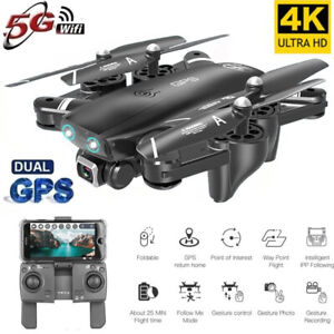 5G WiFi FPV RC Drohne Faltbar GPS mit 4K HD Kamera RC Selfie Quadrocopter Drone