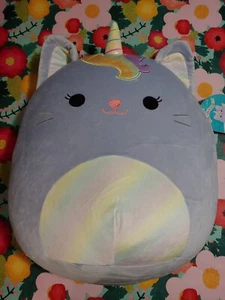 Squishmallow Clarice The Cat Unicorn 16" Pillow Plush NEW Super Soft - Picture 1 of 4