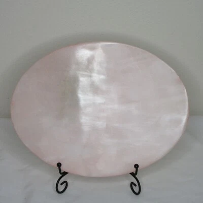 $125 Thirstystone 12" tábua de servir alabastro rosa oval 12x9" nova na caixa B36 - Imagem 1 de 4