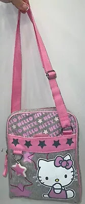 Bolso Bandolera Hello Kitty Sanrio Pequeño Monedero Rosa 2010 RARO Rosa Gris Foto 1 de 4