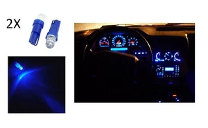 2X POSITION LIGHTS BLUE LED LAMP T5 car bulb 12V car light cabin pc - Picture 1 of 1