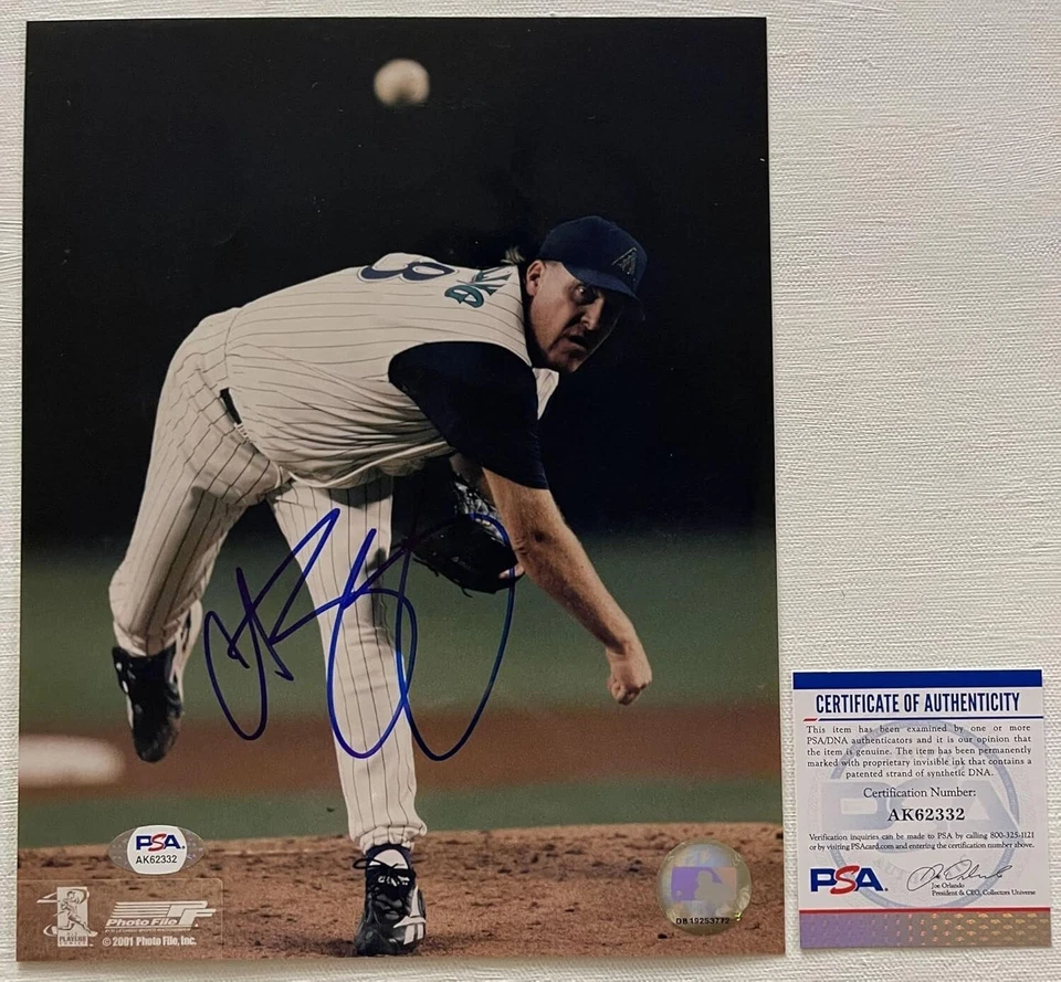Curt Schilling Signed Autographed Glossy 8x10 Photo Arizona Diamondbacks PSA/DNA - Image 1 of 1