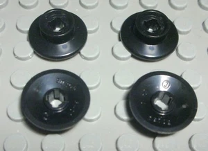 Lego Rails Wheel Railway 2x2 Black 4 Pieces - Picture 1 of 1