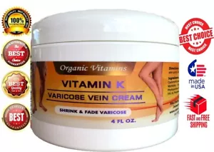 4 oz - Vitamin K Cream - Thread Spider Varicose Veins Scars Rosacea Capillaries - Picture 1 of 4