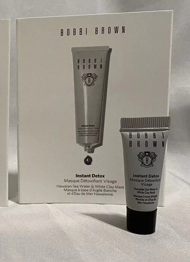 Mascarilla Bobbi Brown Instant Detox Agua de Mar Hawaiana y Arcilla Blanca 3 ml cada una Foto 1 de 3