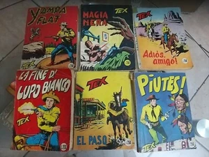 Rarissimo Lotto 6 giornalini TEX Anni 60 NUMERI-19-22-23-117-127-139 Collezione  - Imagen 1 de 2