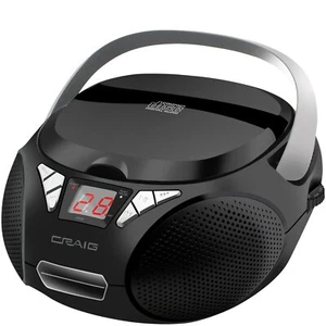 CD6925 Portable Top-Loading Stereo CD Boombox with AM/FM Stereo Radio and Blu... - Picture 1 of 7