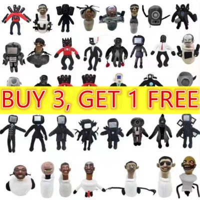 Skibidi 厕所 毛绒填充娃娃 玩具 泰坦 电视 男人 公仔 毛绒 儿童礼物 - Image 1 of 4