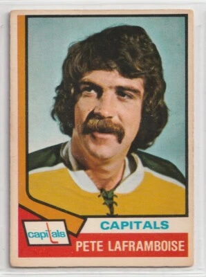 1974-75 O Pee Chee Hockey #166 Pete Laframboise  Washington Capitals - Image 1 of 2