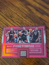 2017 Status Factions Red 076/299 Shaquille O'Neal Alonzo Mourning Dwyane Wade #2