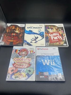 Wii Games Lot Of 5 Games Tested READ - Image 1 of 4