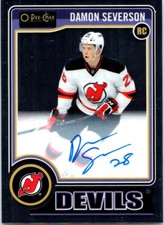2014-15 O-Pee-Chee Platinum Rookie Autographs Damon Severson RC Auto #RA-25