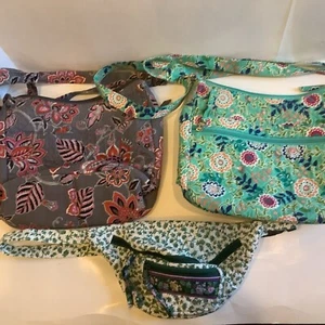Lot Of 3~ Quilted Cotton 2 Shoulder Bags & Fanny Pack  - Picture 1 of 10