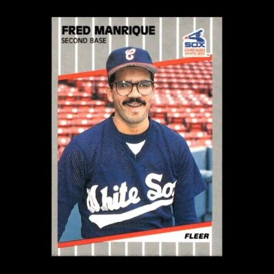 Fred Manrique 1989 Fleer Chicago White Sox #503 R322H 4 - Image 1 of 2
