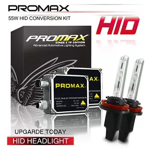 Promax Xenon Light 55W HID Kit for 1997-2017 Chevrolet Corvette D1S D3S 9145 H10 - Picture 1 of 19