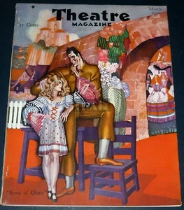 Vintage THEATRE Magazine Mar1930 Jessie Matthews Gertrude Laurence Blanche Sweet - Picture 1 of 12