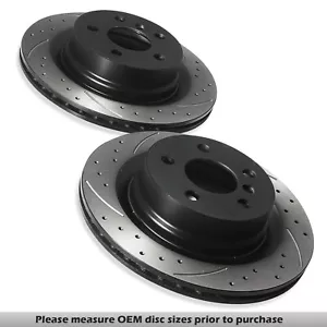 DISCHI FRENO FORATI POSTERIORI SCANALATI 291MM PER LEXUS IS220 IS250 300H AWD 05+ - Foto 1 di 9