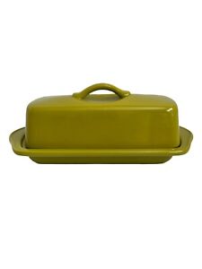 Chantal 93-TVBD1 Chartreuse Butter Dish w/ Cover 8.5"/21.59cm NWOT