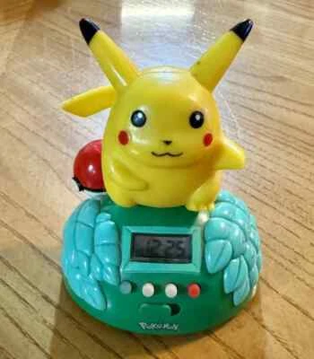VTG 1999 Trendmasters Pikachu Digital Time & Alarm Clock Tested & Working - Image 1 of 4