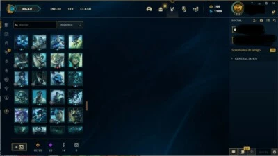 Cuenta League of Legends EUW GOLD III 639 Skins (4 Def, 6 Myt, 38 Leg, 5 Vyct) - Imagen 1 de 4