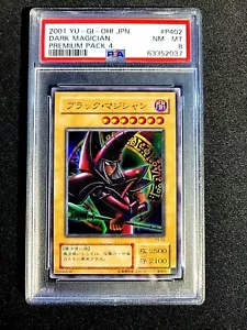 Yu-Gi-Oh 2001! PSA 8 NM/MT Giapponese Premium Pack 4 Mago Oscuro P4-02 G1858 - Foto 1 di 2