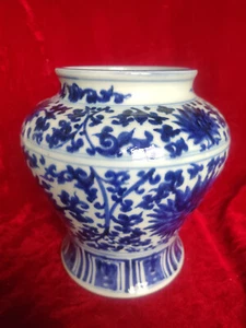 Premium Ming Dynasty Wanli Year Blue and White Pattern Porcelain Jar - Picture 1 of 9