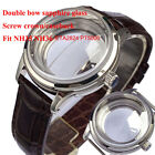 20ATM Double Bow Sapphire Glass 40mm Watch Case Fit NH35A NH36A ETA2824 PT5000