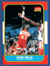 1986-87 Fleer Basketball Premier Set Rookie Card #126 Kevin Willis RC