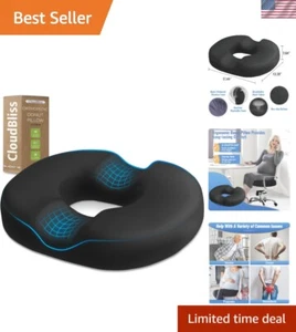 Tragbares Memory Foam Donut Kissen Kissen - Steißbein Schmerzlinderung & Hämorrhoiden - Bild 1 von 9