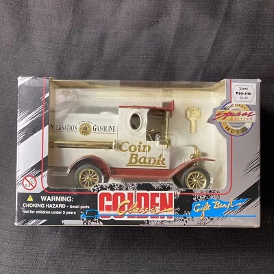 Internation Gasoline Tanker Truck Coin Bank 1993 Diecast Metal #32403 Nib - Image 1 of 4