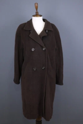 Chaqueta Abrigo MAX MARA Marrón Lana Doble Pecho Talla I 42 / GB 10 / EE. UU. 8 Foto 1 de 4