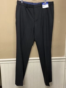 Egara Mens Black Dress Pants Size 36X32 Slim Fit  NWT - Picture 1 of 3