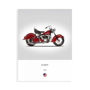 Stampa su Tela su Carta Poster o Quadro Rogan Mark Indian Chief 1947 - Imagen 1 de 2