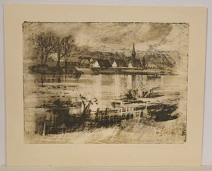 Rudi Kleemann/firmado/litografía/ejemplar de la impresora Roland Ehrhardt/4 - Imagen 1 de 3