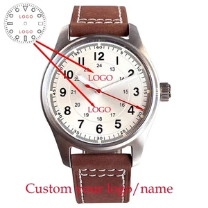 Customization DIY Automatic Mechanica Men's Watch Logo Text Print Sapphire Glass - Picture 1 of 2