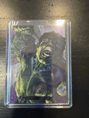 2018 Marvel Masterpieces HULK (141/199) TIER 4 EPIC PURPLE CARD, #86 - NM! UD - Image 1 of 3