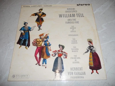 Rossini "Overtures" Karajan 1961 LP Class Oz B/S Web Columbia SAXO2378 NM - Image 1 of 4