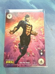 Overpower Card Game  Origins 2025 Invincible Promo Card - Picture 1 of 2