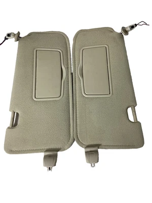 2001-2007 Ford Escape Tribute Sun Visor Set Pair Driver Passenger LH RH Beige - Image 1 of 4