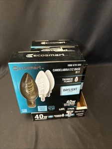 Case 40W Equivalent B11 Dimmable E12 Candelabra Thinner Filament LED Daylight - Picture 1 of 2