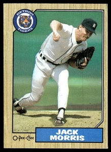 1987 O-Pee-Chee Jack Morris Detroit Tigers #376 - Picture 1 of 2