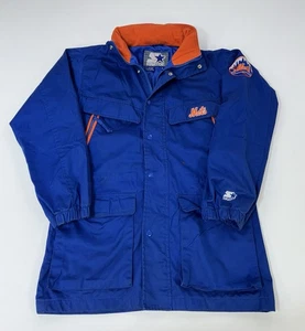 Vintage 80s 90s Starter New York Mets Trench Parka Jacket Lightweight Men’s M - Picture 1 of 18