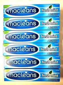 Macleans Freshmint Flouride Toothpaste Fresh Breath  & Healthy Gums 100ml  x 6 - Picture 1 of 5